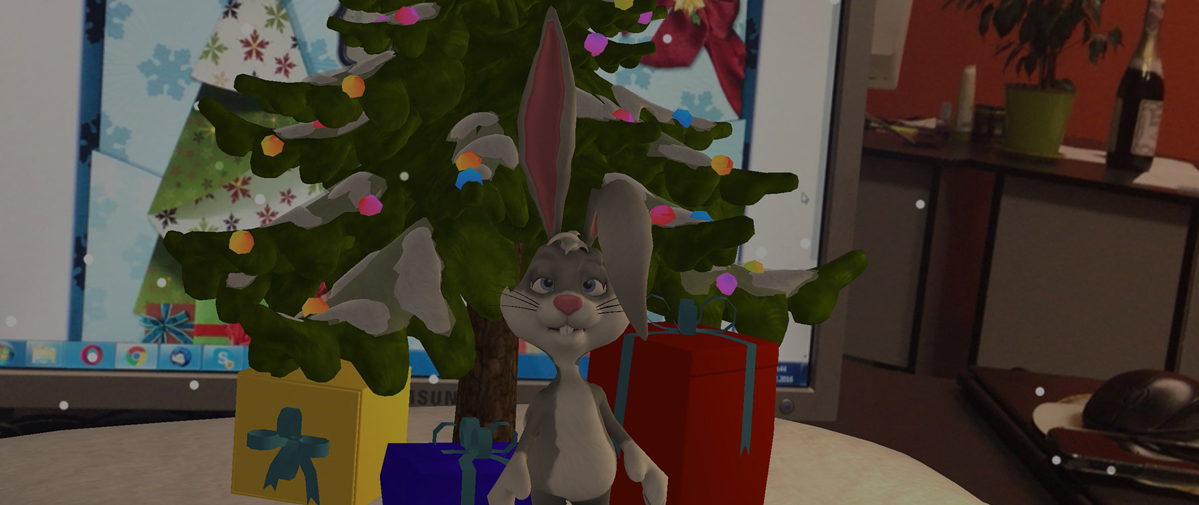 ARchy the Long-Eared Bunny Had a Very AR Card