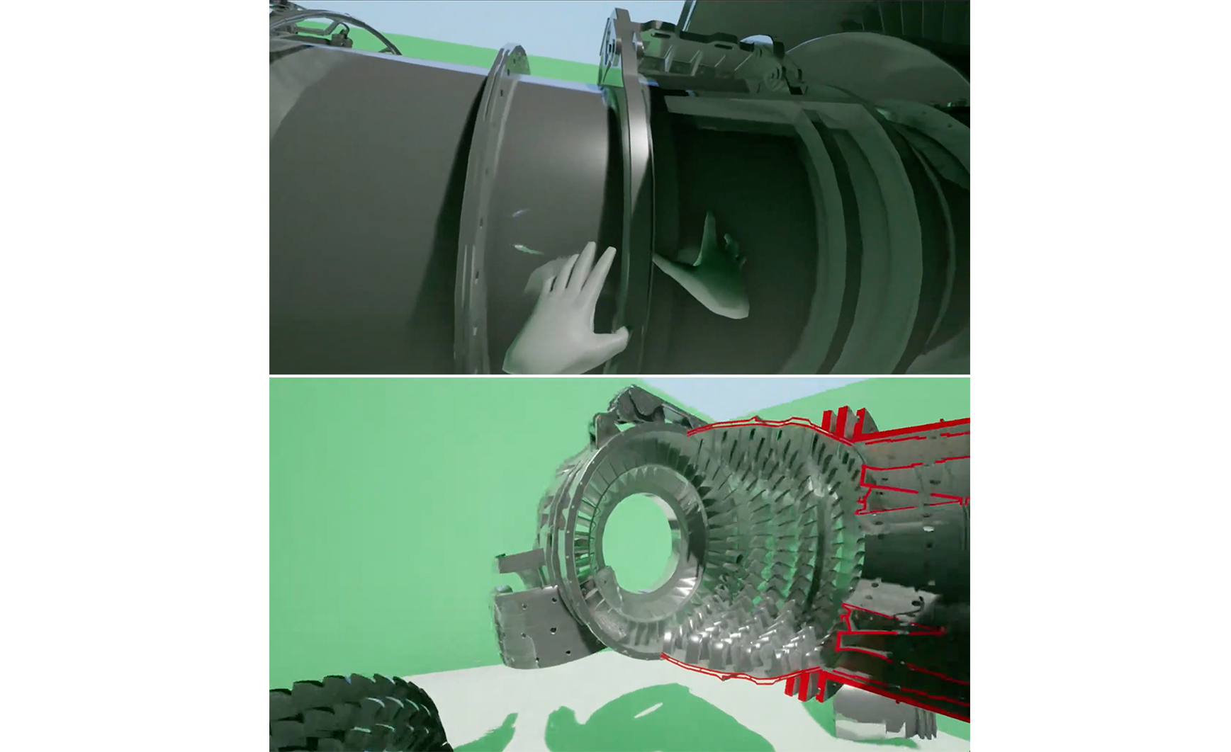 Aircraft vr training approach bg