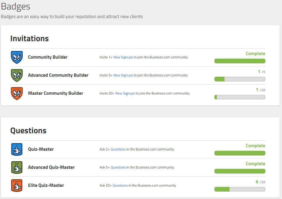 business dot com gamification example