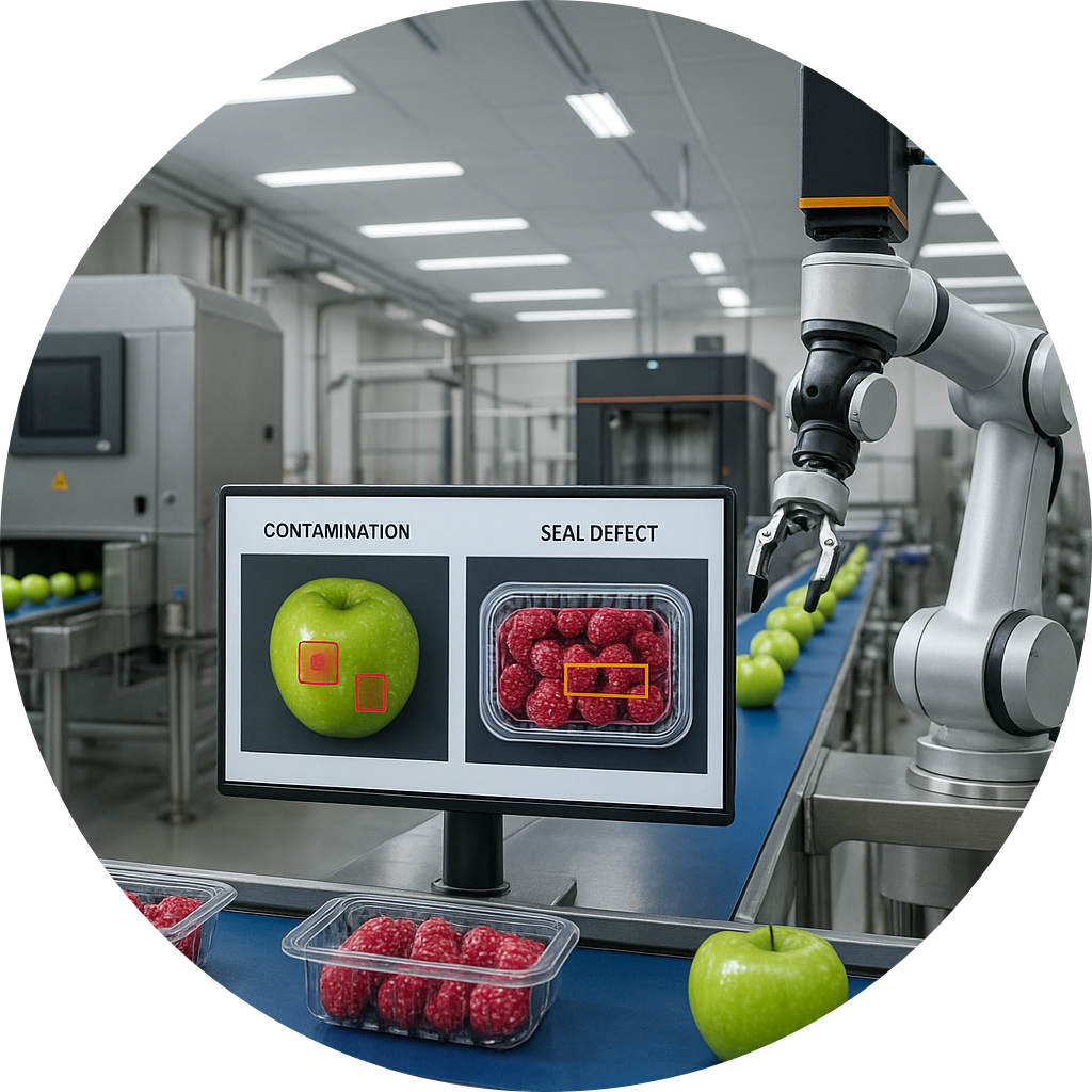 Computer vision in food processing