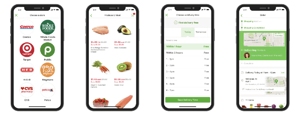 Grocery shopping made easy through app and delivery service, Business