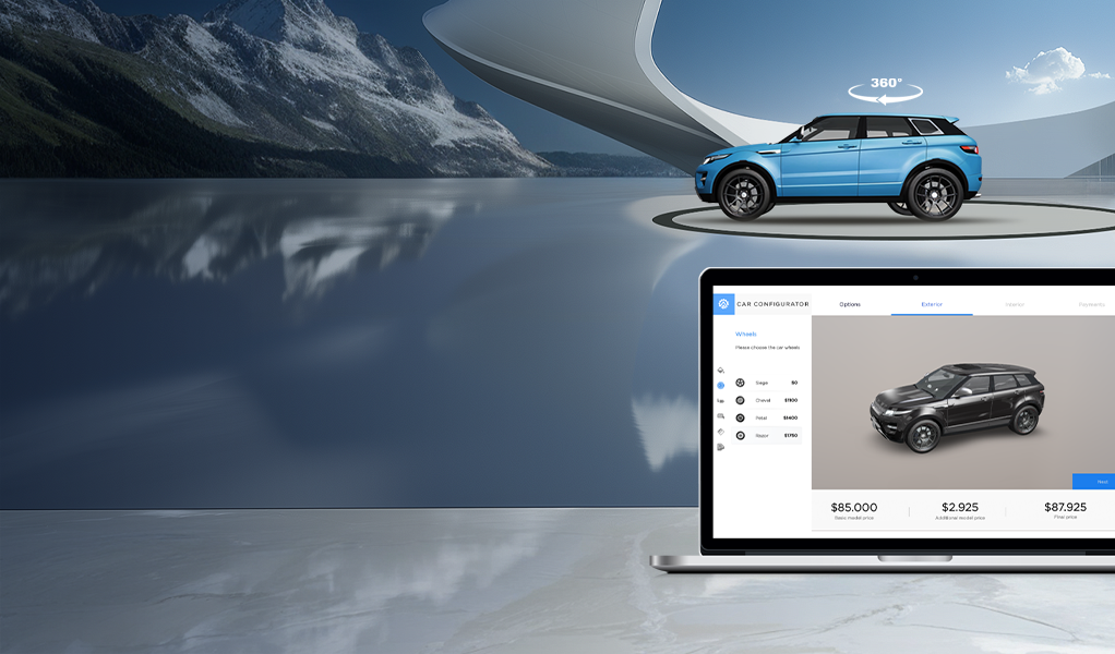 List image 3d car configurator img
