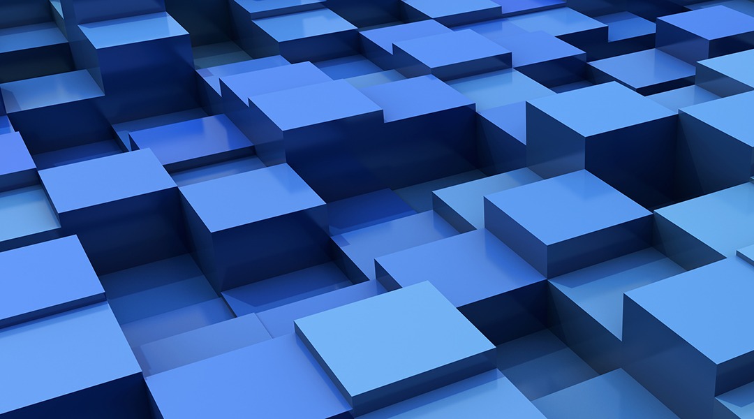 Unity development company abstract 3d blocks background preview