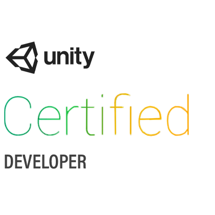 Unity certified dev logo