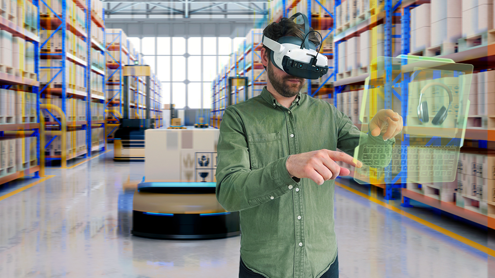 Virtual reality warehouse training