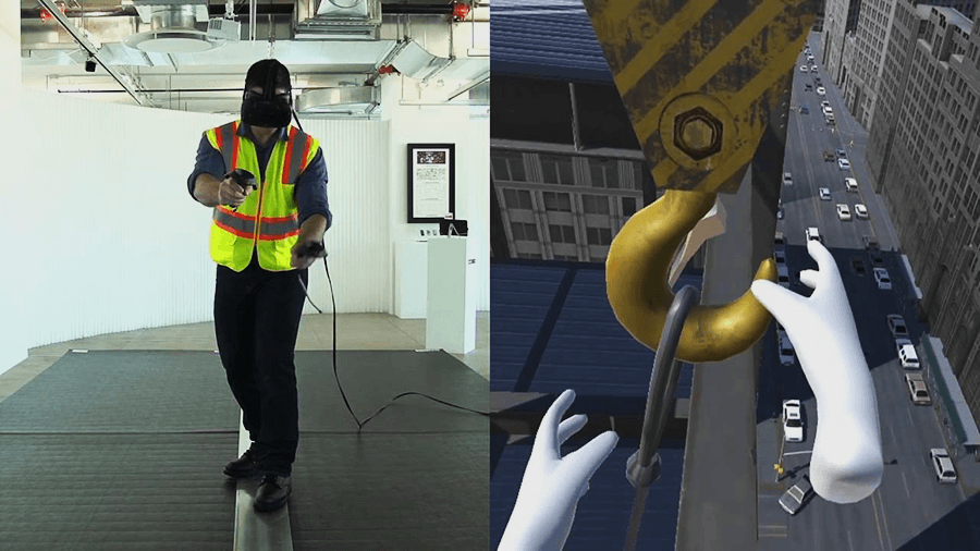 VR trining experience