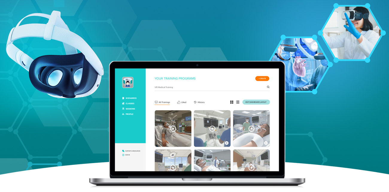 Vr medical training hom
